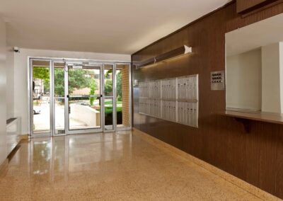 Front lobby and mail area