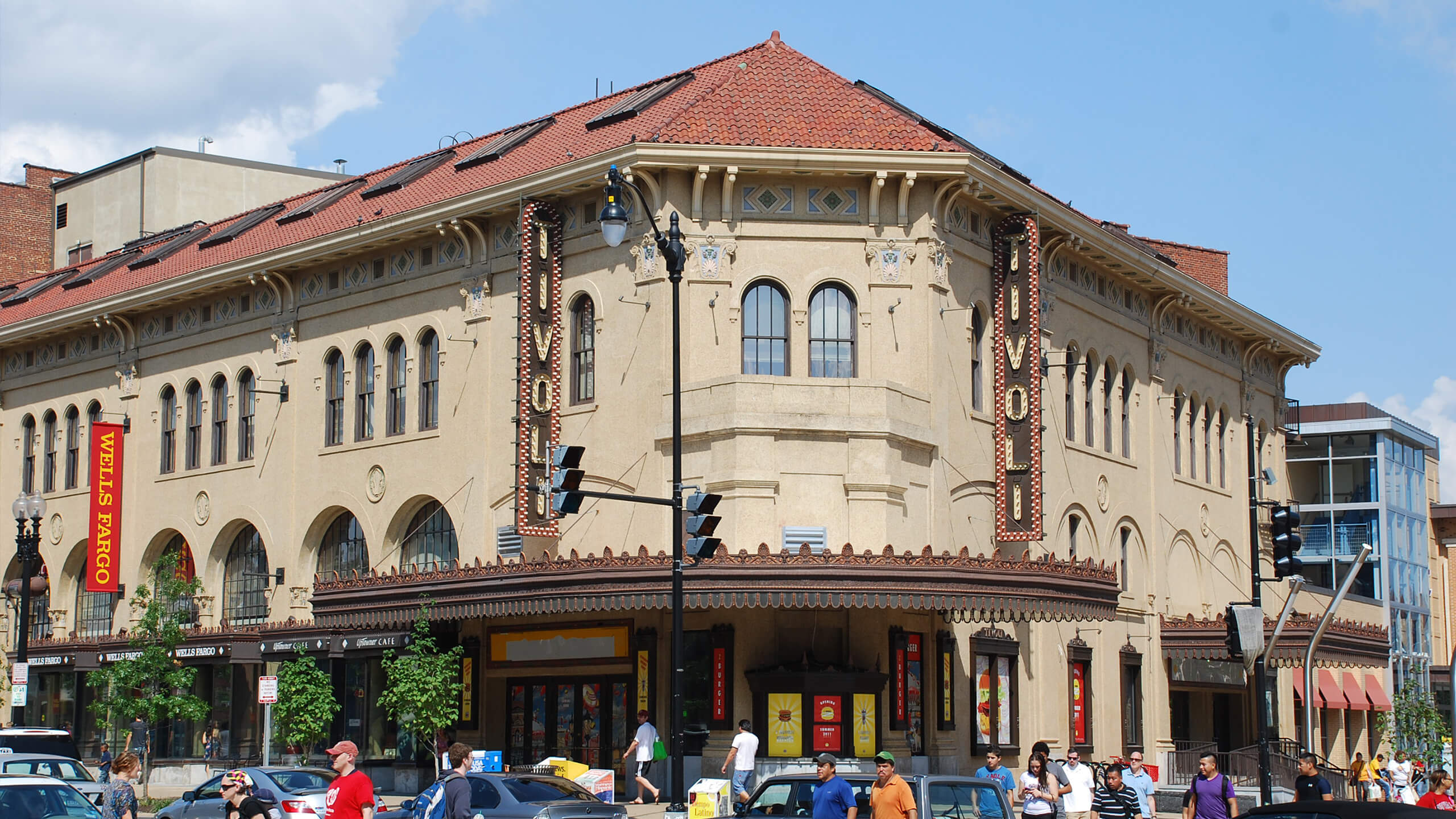 street view of shops